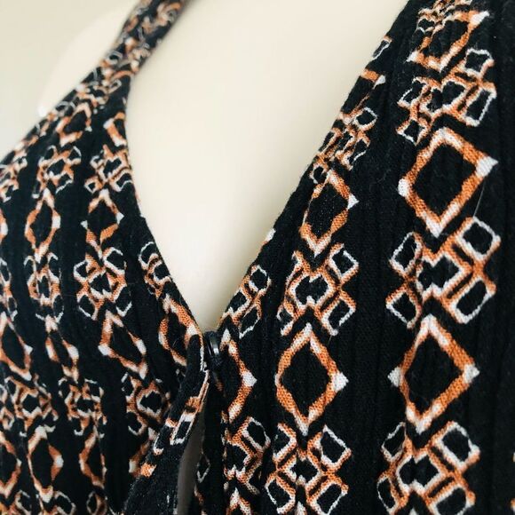 Forever 21 Diamond Printed Shorts Romper Jumper S - Picture 4 of 6